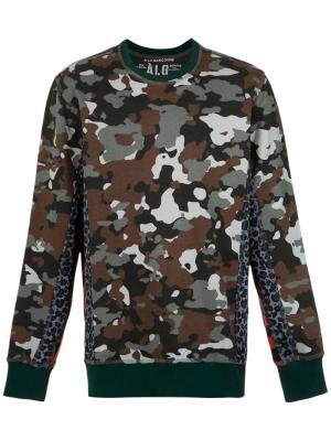 Panelled camouflage sweatshirt À La Garçonne. Цвет: none