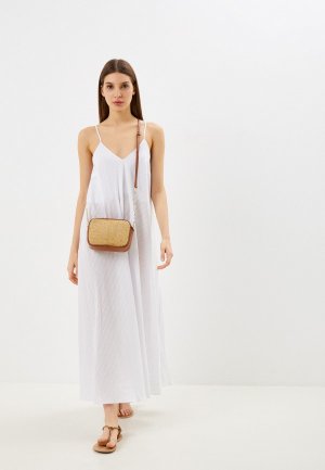 Платье пляжное TrendyAngel. Цвет: белый