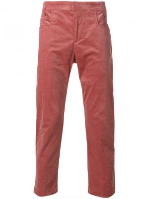 Бархатистые брюки Haider Ackermann. Цвет: розовый и фиолетовый
