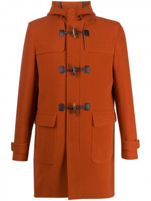 Пальто с капюшоном Herno. Цвет: оранжевый