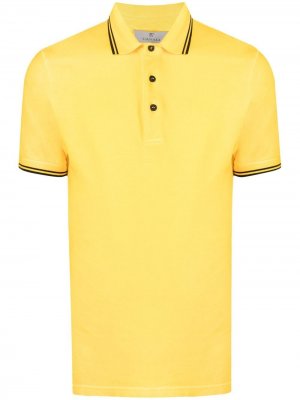 Рубашка поло Canali. Цвет: желтый