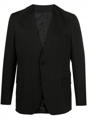 Однобортный пиджак без воротника Costumein. Цвет: черный