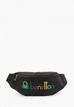 Сумка поясная United Colors of Benetton. Цвет: черный