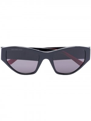 Солнцезащитные очки в оправе кошачий глаз Balenciaga Eyewear. Цвет: черный