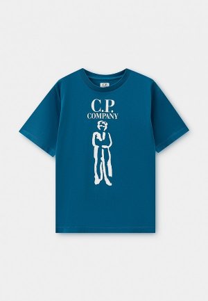 Футболка C.P. Company. Цвет: синий