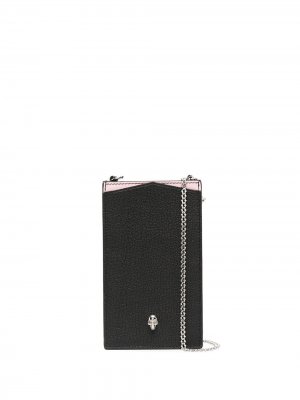 Сумка для смартфона с декором Skull Alexander McQueen. Цвет: черный