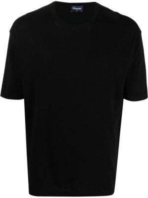 Базовая футболка Drumohr. Цвет: черный