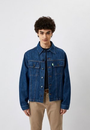 Куртка джинсовая Haikure. Цвет: синий