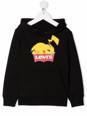 Levis Kids худи Pokemon с логотипом Levi's. Цвет: черный