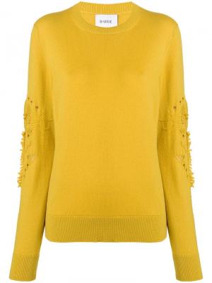 Кашемировый пуловер Romantic Timeless с круглым вырезом Barrie. Цвет: желтый