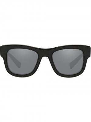 Солнцезащитные очки в квадратной оправе Dolce & Gabbana Eyewear. Цвет: черный