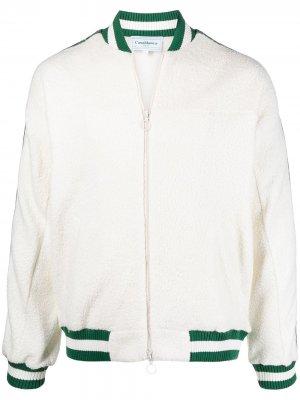 Куртка с контрастными полосками Casablanca. Цвет: белый