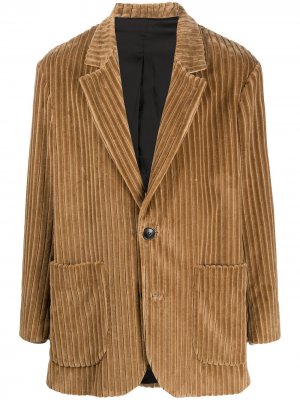 Короткое пальто на пуговицах AMI Paris. Цвет: нейтральные цвета