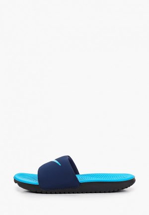 Сланцы Nike. Цвет: синий