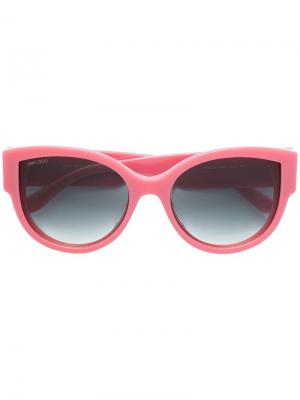 Солнцезащитные очки Pollie 55 Jimmy Choo Eyewear. Цвет: розовый