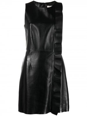 Платье с оборками Yves Salomon. Цвет: черный