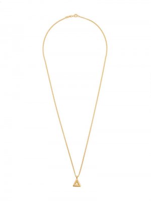 Ожерелье с подвеской Trigon Northskull. Цвет: золотистый