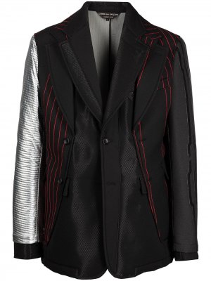 Деконструированный однобортный пиджак Comme Des Garçons Homme Plus. Цвет: черный