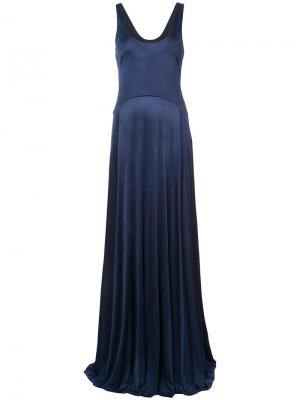 Вечернее платье Leora Zac Posen. Цвет: синий