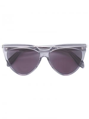 Солнцезащитные очки Teardrop Aviator Alexander Mcqueen Eyewear. Цвет: черный