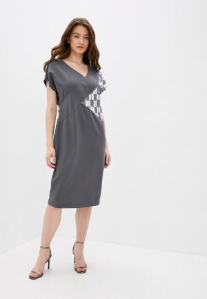 Платье Adzhedo. Цвет: серый