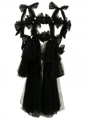 Портупея из тюля с бантами Comme Des Garçons Noir Kei Ninomiya. Цвет: черный