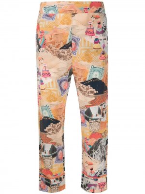 Укороченные брюки Moray Chufy. Цвет: нейтральные цвета