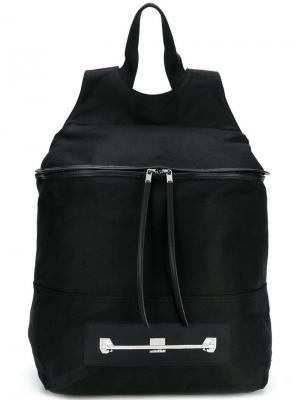 Рюкзак с карманом на молнии Rick Owens DRKSHDW. Цвет: черный