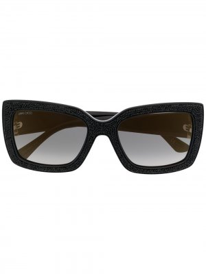 Солнцезащитные очки Vivs в массивной оправе Jimmy Choo Eyewear. Цвет: черный