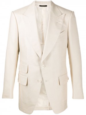 Пиджак с заостренными лацканами TOM FORD. Цвет: нейтральные цвета