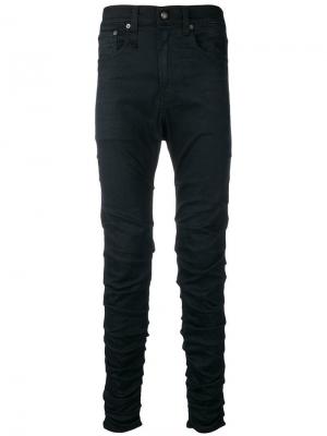 Wrinkled effect jeans R13. Цвет: черный