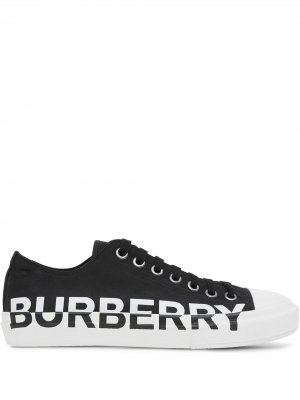 Кеды с логотипом Burberry. Цвет: черный