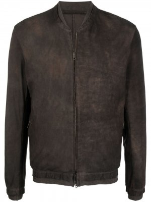 Куртка-бомбер на молнии Salvatore Santoro. Цвет: коричневый