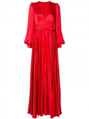 Вечернее платье с драпировкой Dolce & Gabbana. Цвет: красный