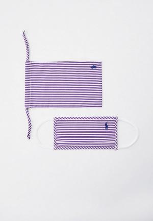 Маска для лица защитная Polo Ralph Lauren. Цвет: фиолетовый