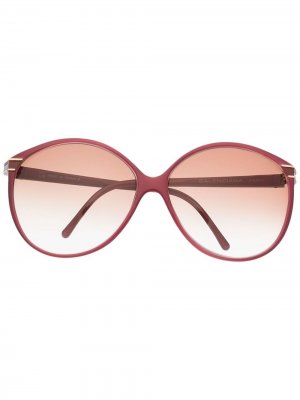 Солнцезащитные очки 1980-х годов в массивной оправе Balenciaga Pre-Owned. Цвет: розовый