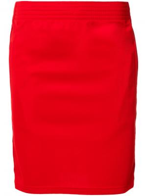 Расклешенная юбка мини Givenchy. Цвет: красный