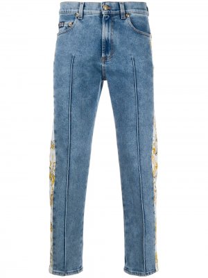 Джинсы с принтом Baroque Versace Jeans Couture. Цвет: синий