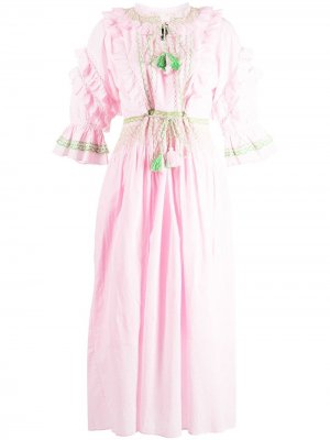 Платье-трапеция Daliah с кисточками Cynthia Rowley. Цвет: розовый
