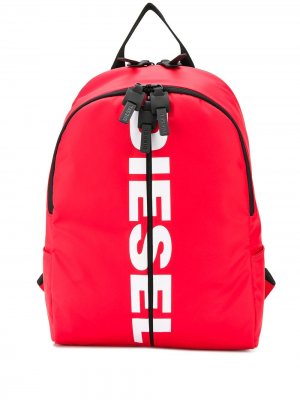 Рюкзак с логотипом Diesel. Цвет: красный