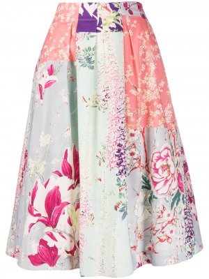Пышная юбка с цветочным принтом Etro. Цвет: розовый