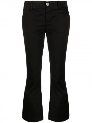 Расклешенные брюки с поясом LIU JO. Цвет: черный