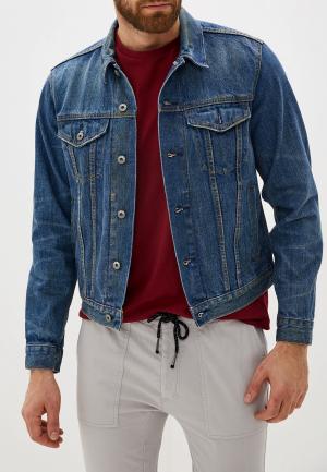 Куртка джинсовая Gap. Цвет: синий