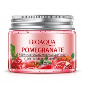 120 г Ночная маска Red Pomegranate Fresh Aqua, увлажняющая, нежная, питательная, не требующая мытья для лица Bioaqua