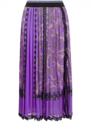 Плиссированная юбка Selva с принтом из коллаборации Koché Emilio Pucci. Цвет: фиолетовый