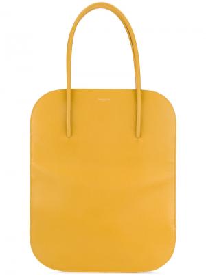Плоская сумка-тоут Nina Ricci. Цвет: жёлтый и оранжевый