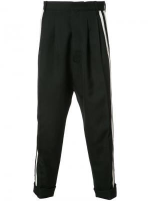Укороченные брюки с заниженным шаговым швом Haider Ackermann. Цвет: чёрный