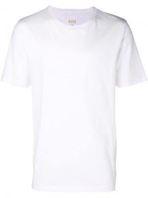 Базовая футболка с круглым вырезом Maison Margiela. Цвет: белый