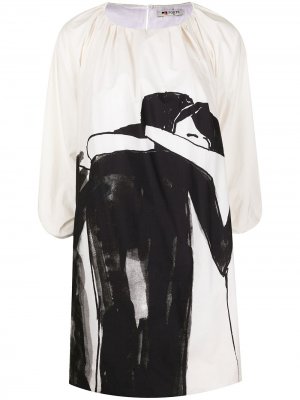 Расклешенное платье мини Hold Me Ports 1961. Цвет: белый