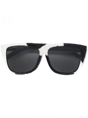 Солнцезащитные очки Saint Laurent Eyewear. Цвет: белый